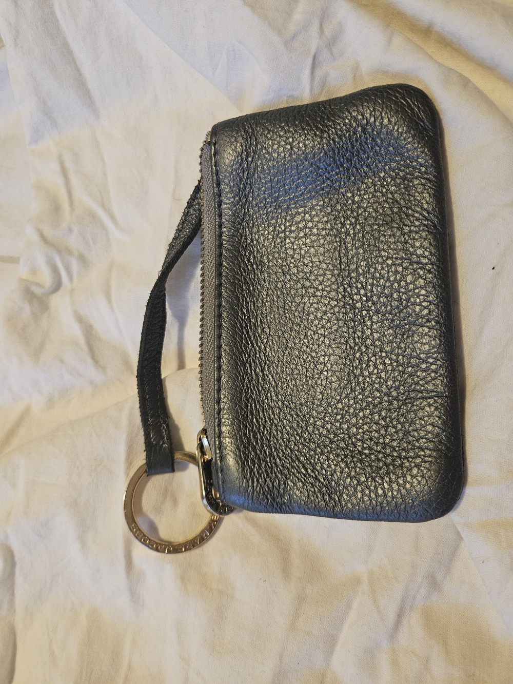 Marc Jacobs Grey Leather Zip Key Pouch - Picture 6 of 6
